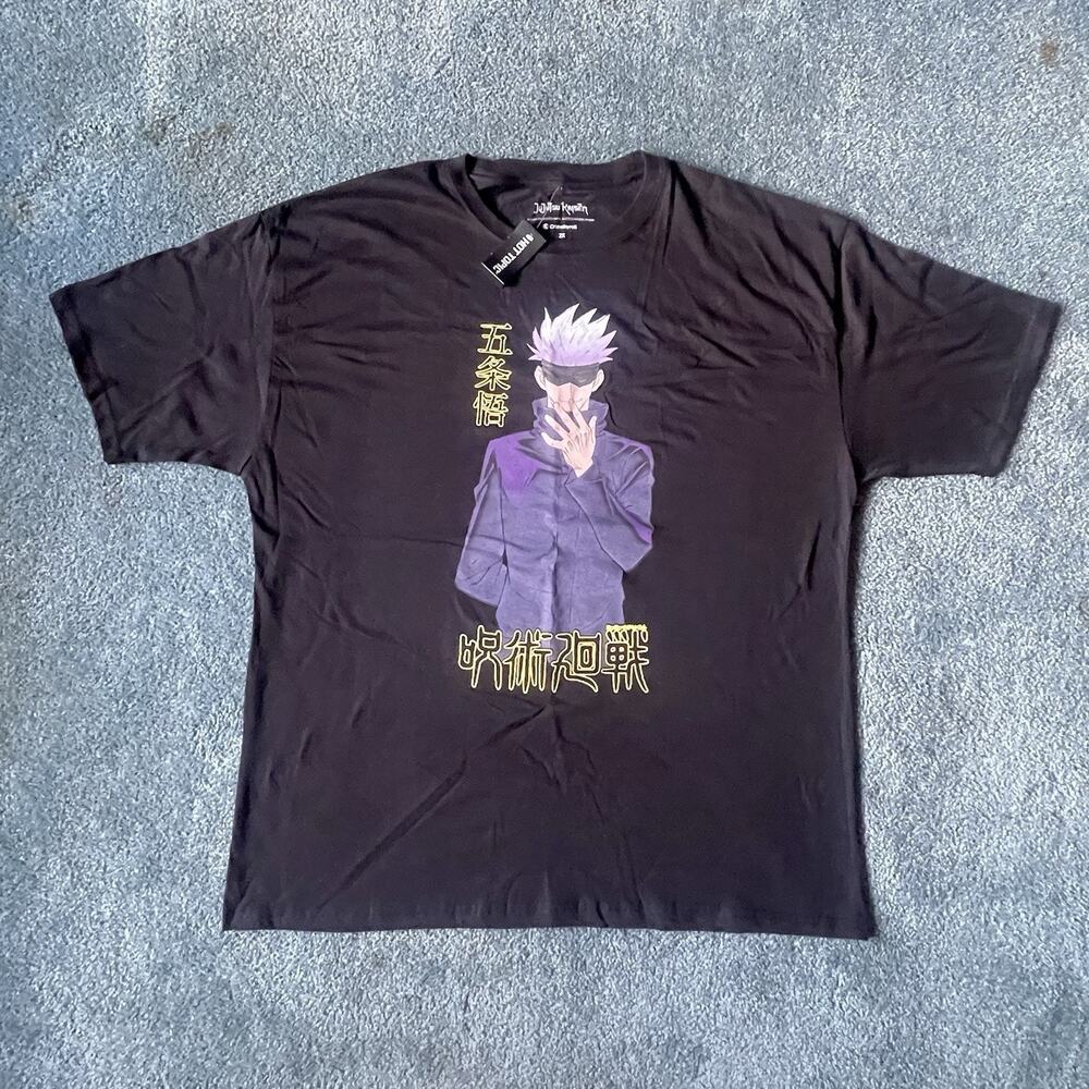 Jujutsu Kaisen Gojo Satoru T-Shirt Men’s 2XL Black Anime Manga Graphic Tee - Picture 6 of 6